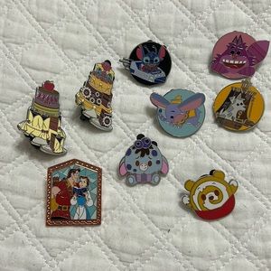 Disney pin lot of 9 pins